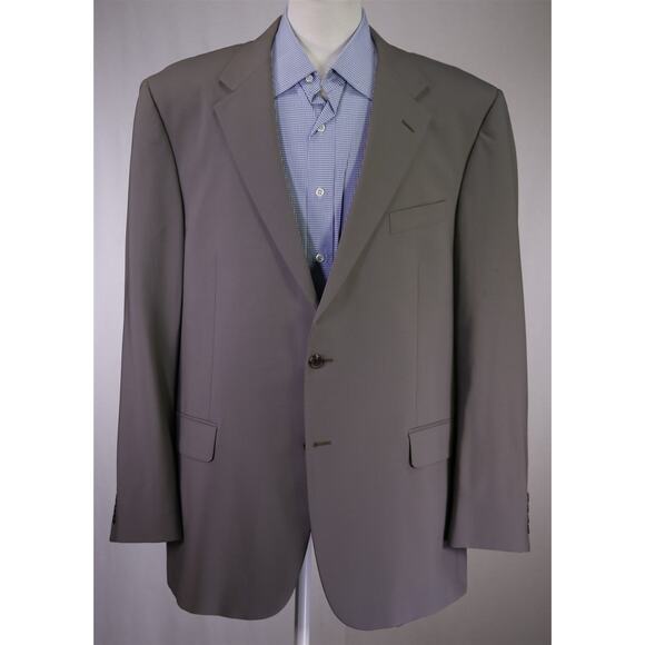 Hickey Freeman Lindsey Light Taupe Wool Blazer Jacket Men's 46R - Picture 2 of 9